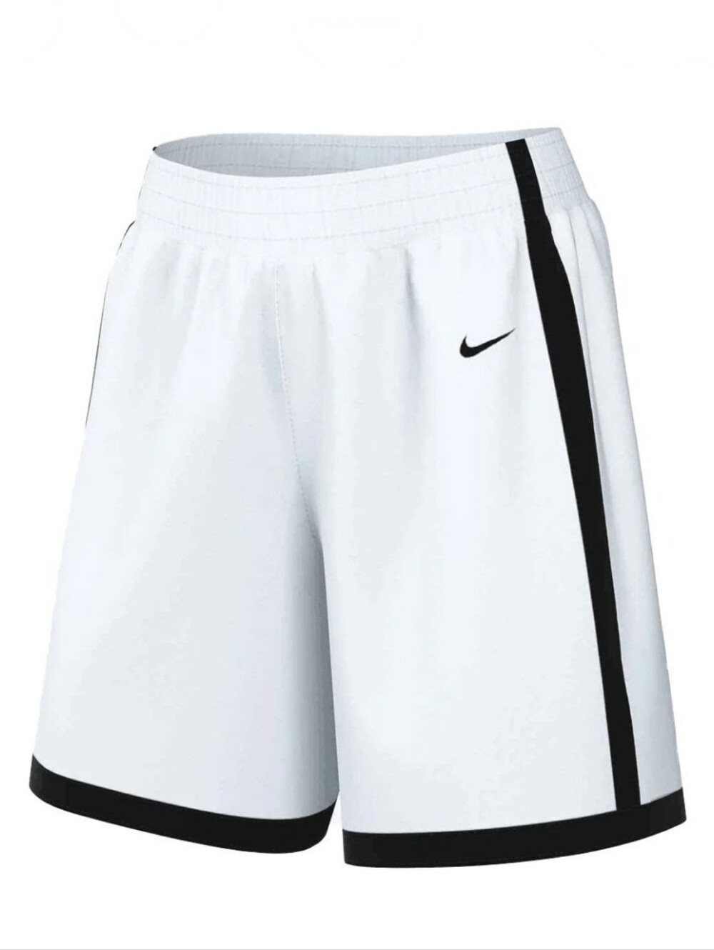 Nike Womens XL Dri-FIT Elite Basketball Shorts White & Black Athletic DC2373